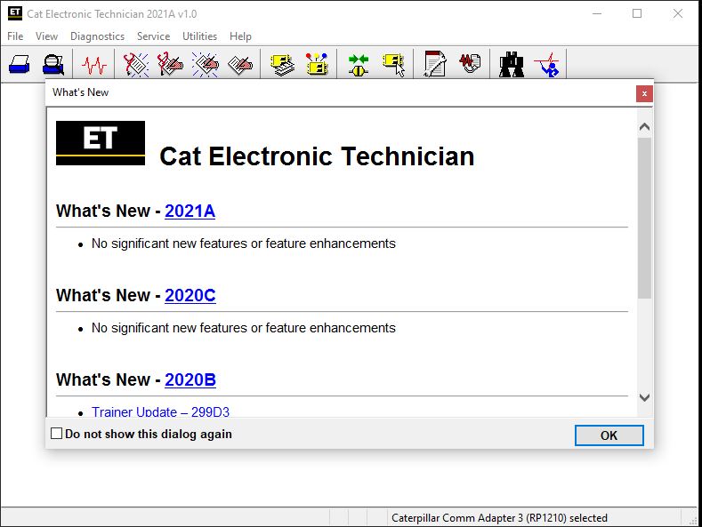 Caterpillar ET 2021A Electronic Technician Software