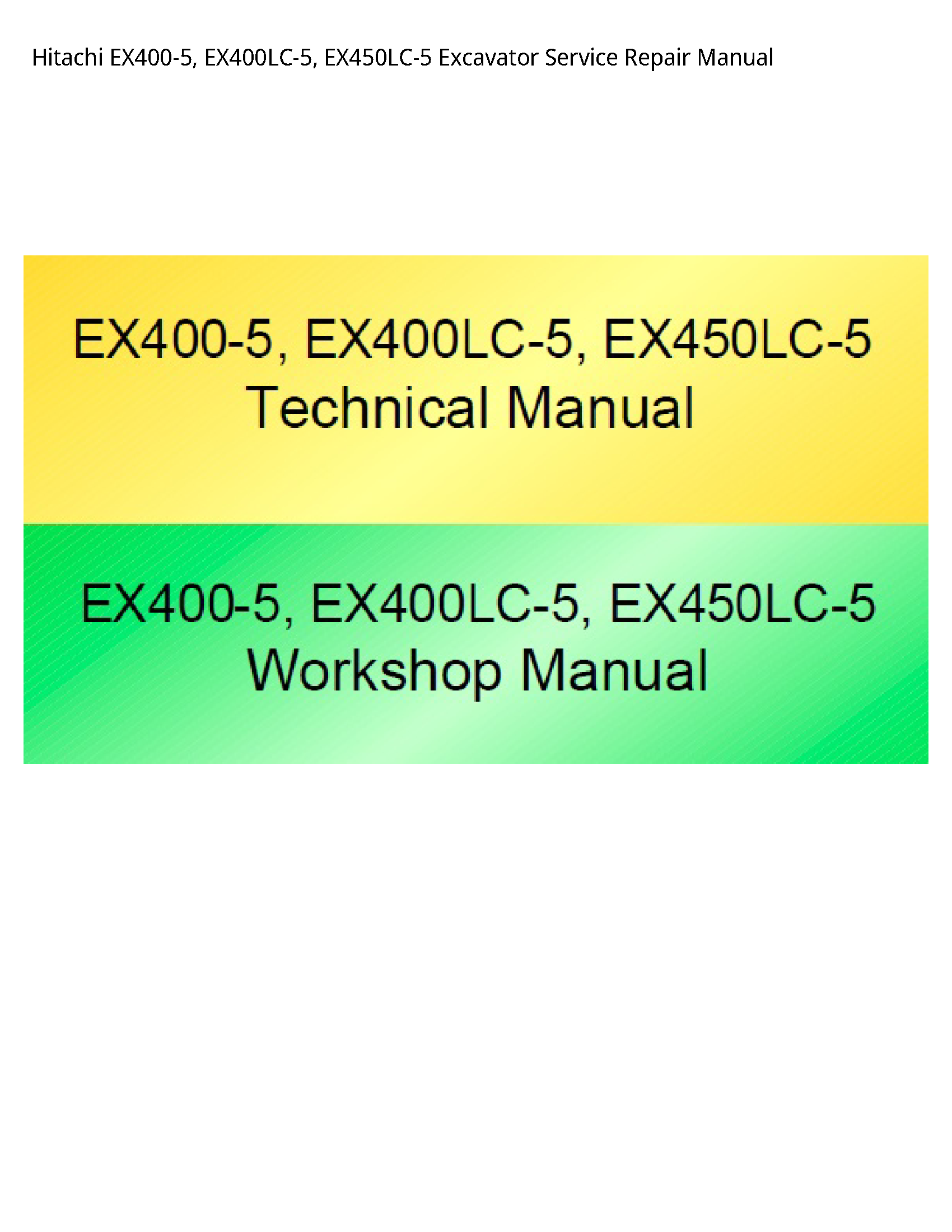 Hitachi EX400-5 Excavator manual