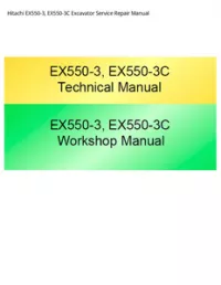 Hitachi EX550-3  EX550-3C Excavator Service Repair Manual preview