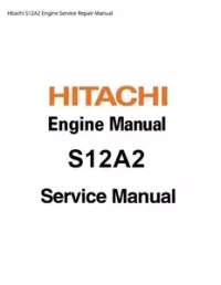 Hitachi S12A2 Engine Service Repair Manual preview