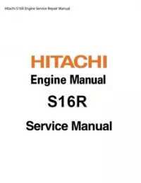 Hitachi S16R Engine Service Repair Manual preview