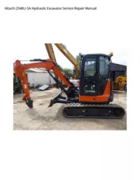 Hitachi ZX48U-5A Hydraulic Excavator Service Repair Manual preview