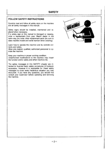 Hitachi EX100M-3 Excavator Operator’s manual pdf