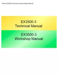 Hitachi EX3500-3 Excavator Service Repair Manual preview