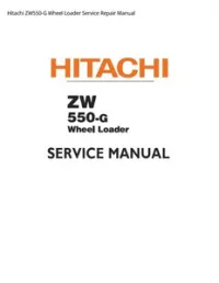 Hitachi ZW550-G Wheel Loader Service Repair Manual preview