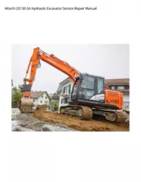 Hitachi ZX130-5A Hydraulic Excavator Service Repair Manual preview