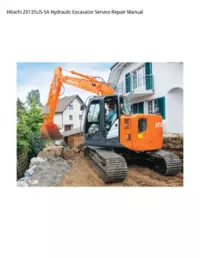 Hitachi ZX135US-5A Hydraulic Excavator Service Repair Manual preview