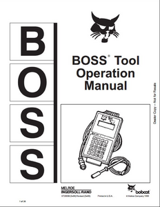 Bobcat Boss Tool Operation manual