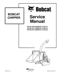 Bobcat Chipper Service Repair Workshop Manual preview
