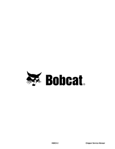 Bobcat Chipper service manual