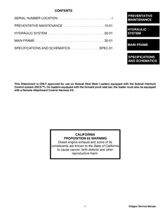 Bobcat Chipper manual pdf