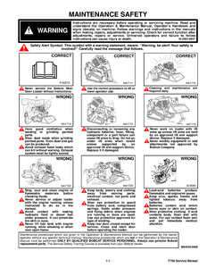 Bobcat T750 Compact Track Loader service manual