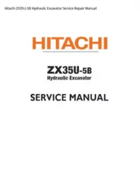 Hitachi ZX35U-5B Hydraulic Excavator Service Repair Manual preview