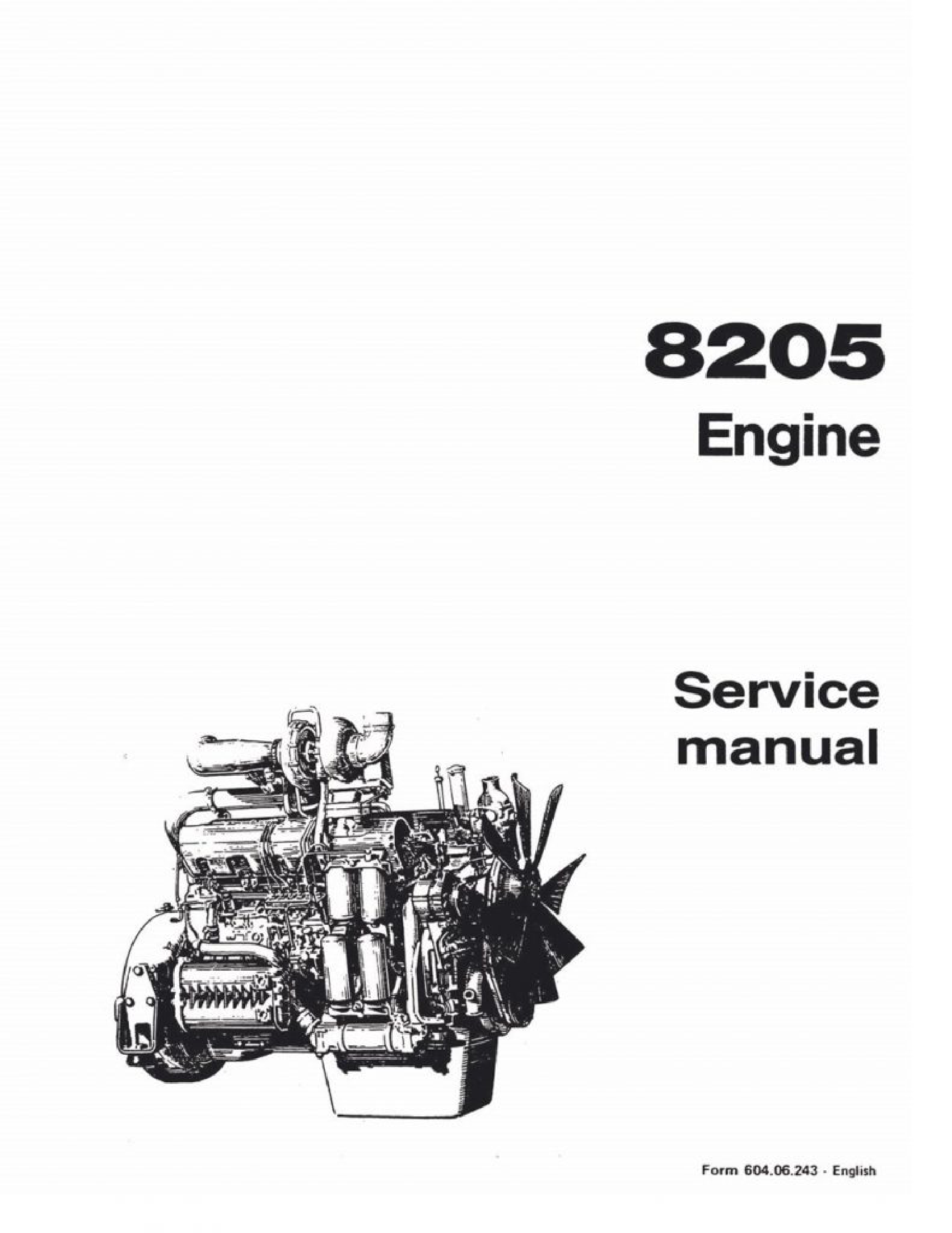 Fiat-Allis 8205 Engine manual