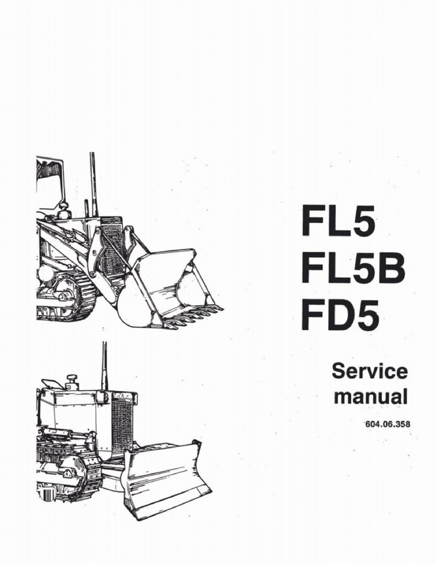 Fiat-Allis FL5 Crawler Loader manual