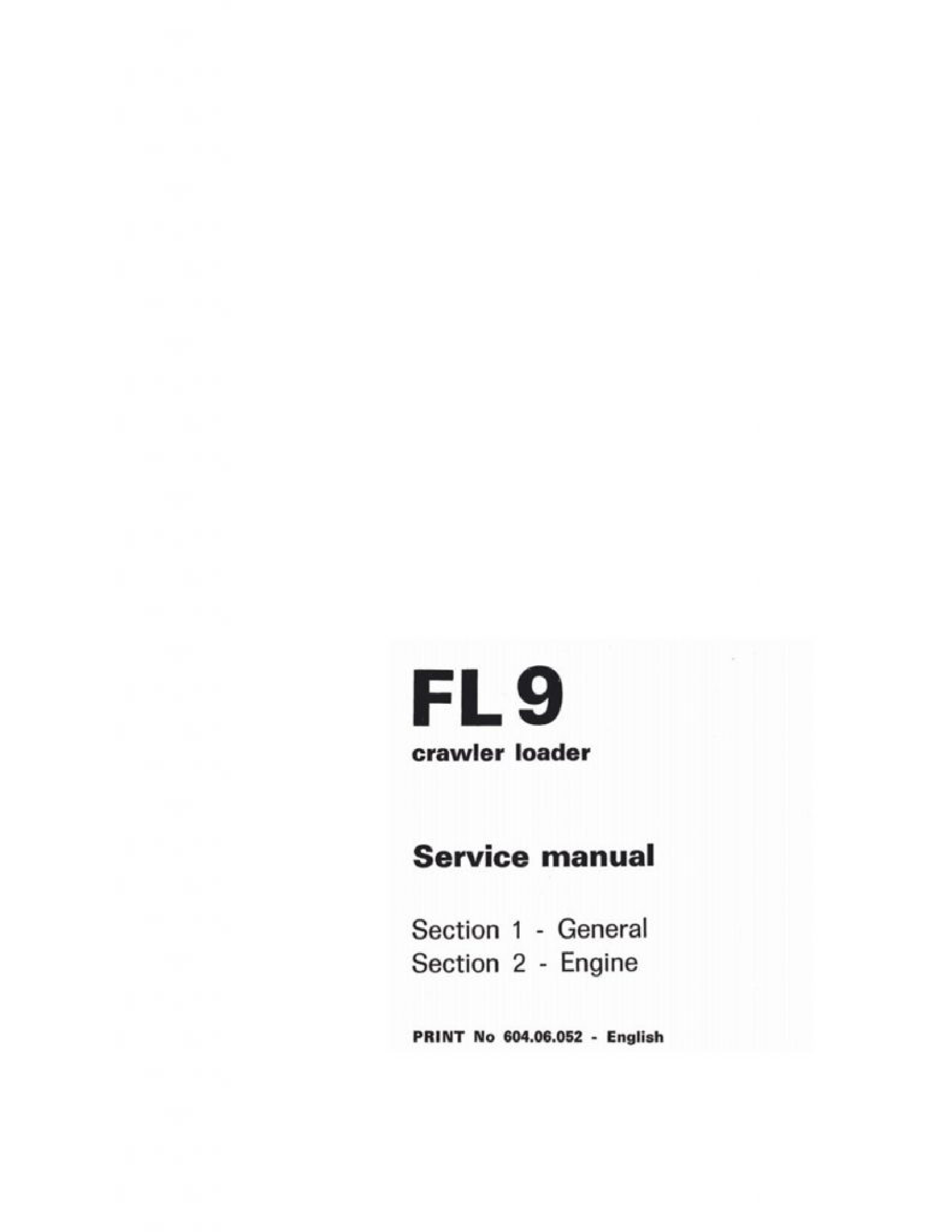 Fiat-Allis 9 FL Crawler Loader manual