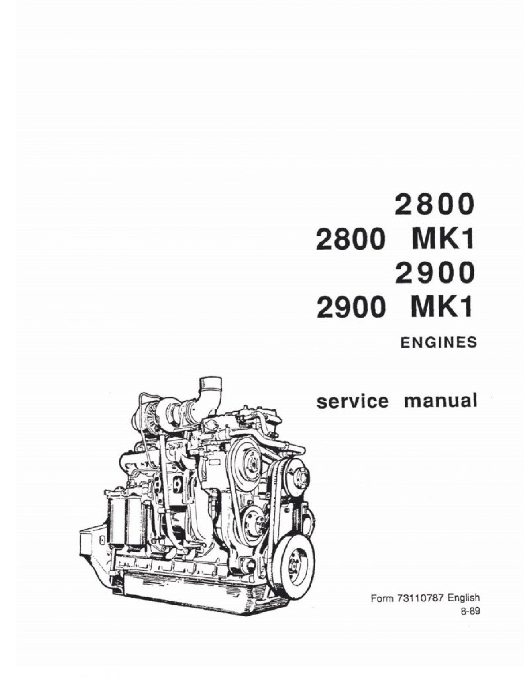 Fiat-Allis 2800 Engines manual