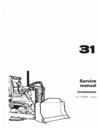 Fiat-Allis 31 Crawler Tractor Service Repair Manual preview