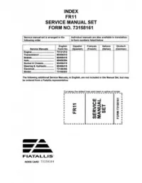Fiat-Allis FR11 Wheel Loader Service Repair Manual preview
