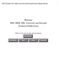 2002 Chrysler LHS  300M  Concorde and Intrepid Service Repair Manual preview