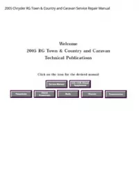 2005 Chrysler RG Town & Country and Caravan Service Repair Manual preview