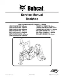 Bobcat Backhoe Service Repair Workshop Manual preview
