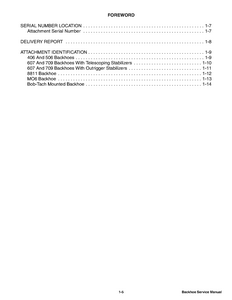 Bobcat Backhoe manual pdf