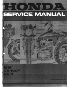 Honda CB400F Motocycle manual