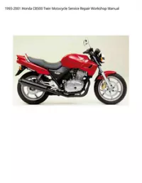 1993-2001 Honda CB500 Twin Motocycle Service Repair Workshop Manual preview