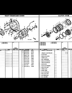 Honda CBR1100XX Motocycle Parts manual pdf