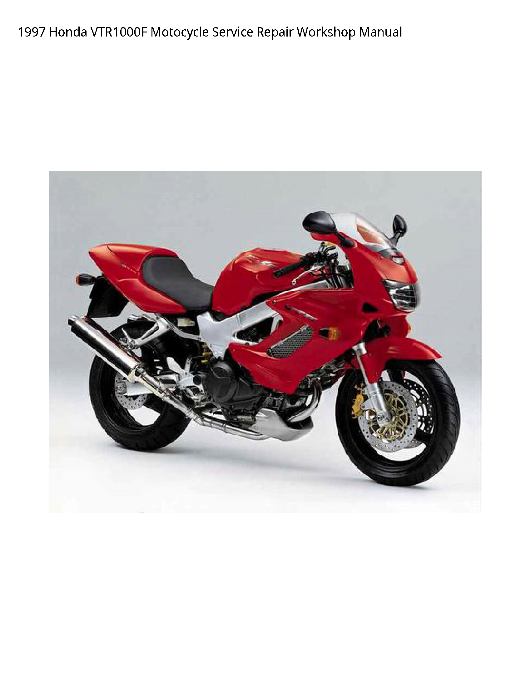 Honda VTR1000F Motocycle manual