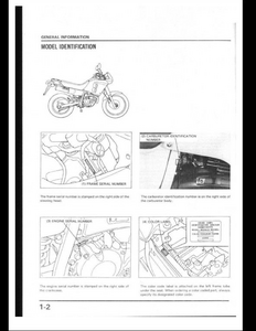 Honda 600 Transalp Motorcycle service manual