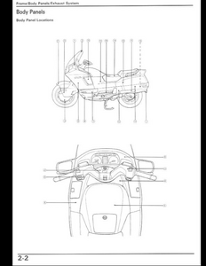 Honda NX650 Motocycle manual pdf