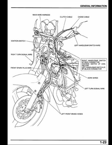 Honda XL1000V Varadero Motocycle manual pdf