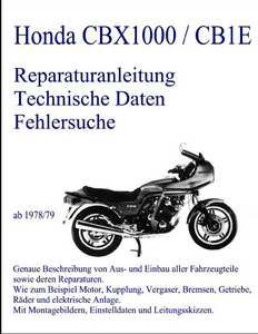 Honda CBX1000 Motorcycle manual