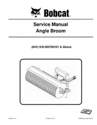 Bobcat Angle Broom 84V Service Repair Workshop Manual preview