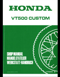 Honda VT500C Motorcycle manual