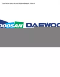 Doosan DX700LC Excavator Service Repair Manual preview