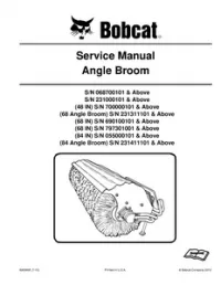 Bobcat Angle Broom Service Repair Workshop Manual preview