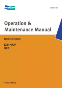 Doosan D34NAP (NO SCR) Diesel Engine Operation & Maintenance Manual preview