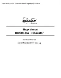 Doosan DX300LCA Excavator Service Repair Shop Manual preview