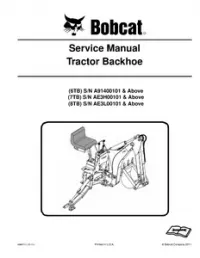 2010 Bobcat Tractor Backhoe 6TB 7TB 8TB Service Repair Workshop Manual(6986711)(10-10) preview