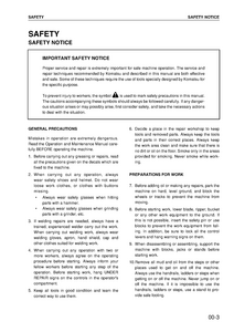 KOMATSU PC78US-6 Hydraulic Excavator manual