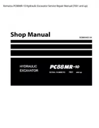 Komatsu PC88MR-10 Hydraulic Excavator Service Repair Manual (7001 and up) preview