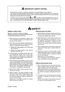 KOMATSU PC27R-8 Hydraulic Excavator service manual