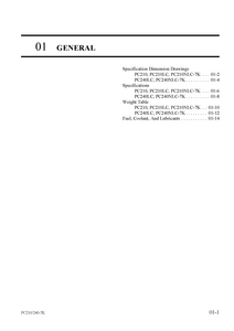 KOMATSU PC240NLC-7K Excavator manual pdf