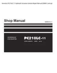 Komatsu PC210LC-11 Hydraulic Excavator Service Repair Manual (C80001 and up) preview