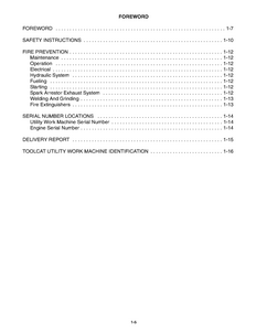 Bobcat 5600 Toolcatв„ў Utility Work Machine manual pdf