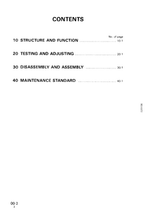 KOMATSU PC60-6 Hydraulic Excavator manual