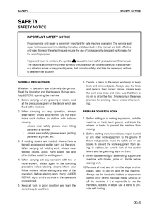 KOMATSU PC220LC-7 Excavator manual